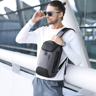 Lightweight Waterproof Sling Bag Durable Crossbody Bag with USB Charging