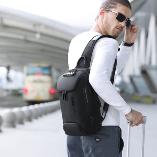 Lightweight Waterproof Sling Bag Durable Crossbody Bag with USB Charging
