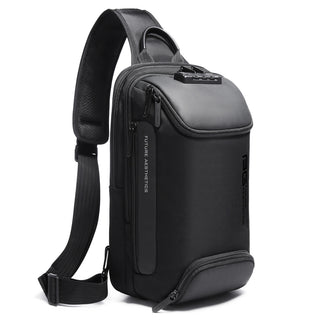 Lightweight Waterproof Sling Bag Durable Crossbody Bag with USB Charging