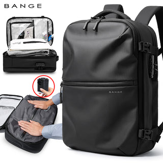 BANGE  travel backpack Men Vacuum Compression Laptop Backpack