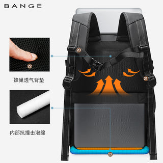 BANGE Travel Backpack 15.6 inch Laptop Backpack Bag Unisex